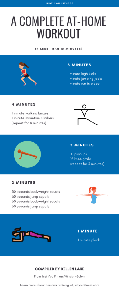 at home workout infographic